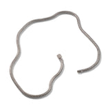 Icon Silver Diamond Pave Extra-Small Necklace (0.18ct), Size 20