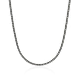 Chains Icon Silver Slim Necklace 3.5mm, Size 18