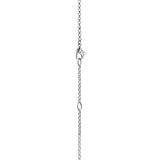 JH Essentials 14K Gold & Silver 2mm Mini Rolo Chain Interlinking Necklace, Size 16-18 Adjustable
