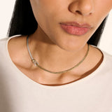 Love Knot 14K Gold & Silver 3.6mm Chain Necklace, Size 16-18 Adjustable