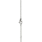 Icon Link 14K Gold & Silver Round Pendant on 2mm Rolo Chain Necklace, Size 16-18 Adjustable
