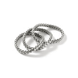 Icon Extension Silver 2.5mm Mini Chain Ring, Size 7