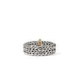 Icon Link 14K Gold & Silver 6mm Band Ring, Size 7