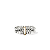 Icon Link 14K Gold & Silver 6mm Band Ring, Size 7