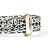 Icon Link 14K Gold & Silver 6mm Band Ring, Size 7