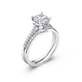 14 KT Engagement ring in White Gold