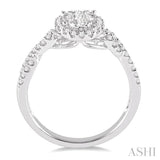 Oval Shape Lovebright Bridal Diamond Engagement Ring