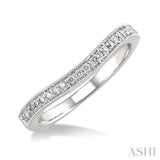 Diamond Curved Wedding Band