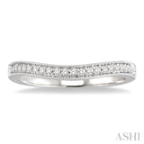 Diamond Curved Wedding Band