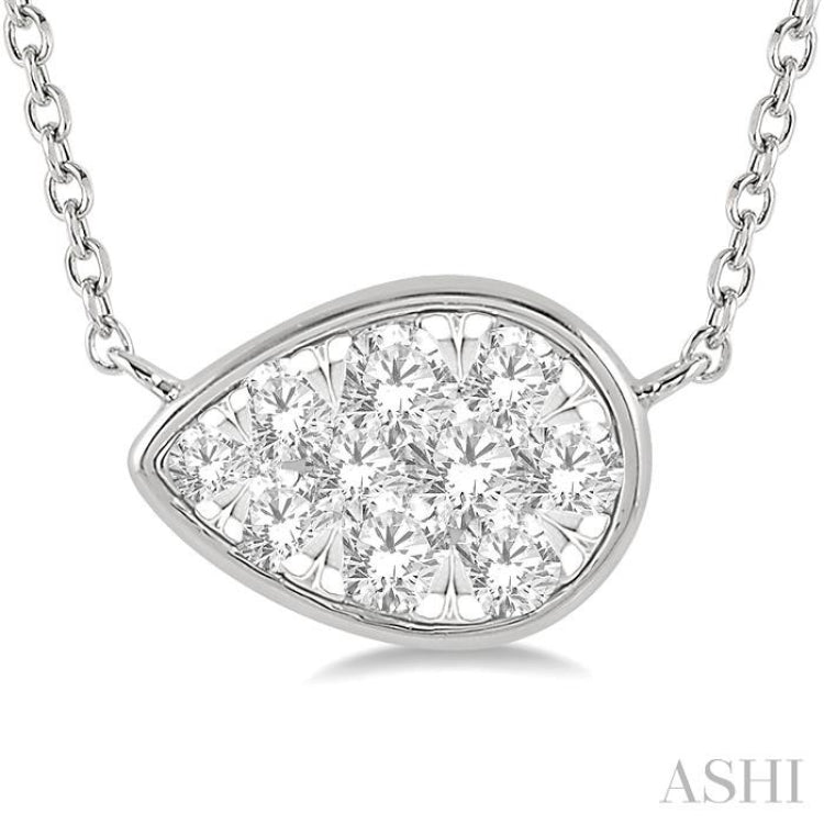 Pear Shape Lovebright Essential Diamond Necklace