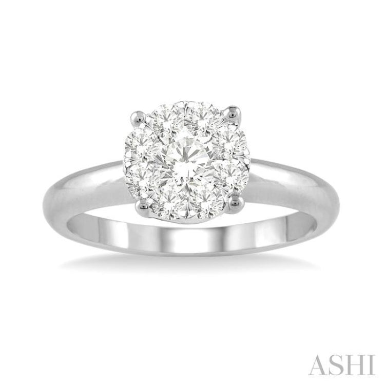 Lovebright Essential Light Weight Diamond Engagement Ring