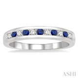 Gemstone & Diamond Wedding Band