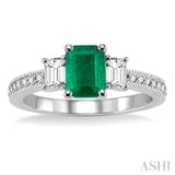 Gemstone & Diamond Ring