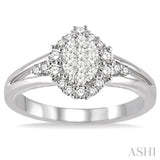 Oval Shape Lovebright Bridal Diamond Engagement Ring