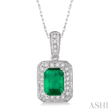 Gemstone & Diamond Pendant