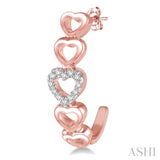 Heart Shape Diamond Earrings