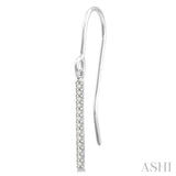 Diamond Straight Bar Earrings