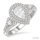 Pear Shape Diamond Engagement Ring