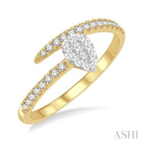 Pear Shape Lovebright Diamond Fashion Ring