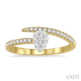 Pear Shape Lovebright Diamond Fashion Ring