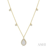 Pear Shape Lovebright Diamond Necklace