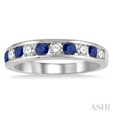 Gemstone & Diamond Wedding Band