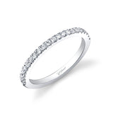 Wedding Band 14 KT White Gold With 0.22 ctw