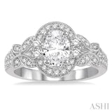 Oval Shape Diamond Engagement Ring