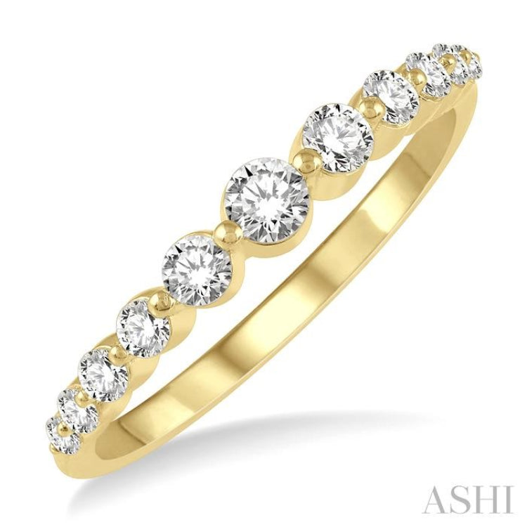 Stackable Graduated Diamond Fashion Ring
