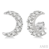 Crescent Petite Diamond Fashion Earrings