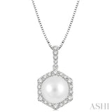 Pearl & Diamond Fashion Pendant