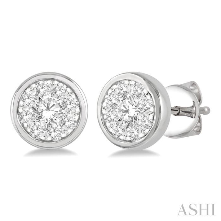 Round Shape Lovebright Essential Diamond Earrings