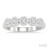 5 Stone Lovebright Diamond Wedding Band